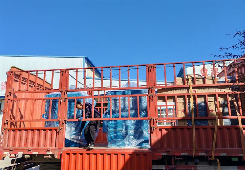 兩套YP500-6/630KW/380V變（biàn）頻電機配800kw變頻櫃發貨鑽機現場